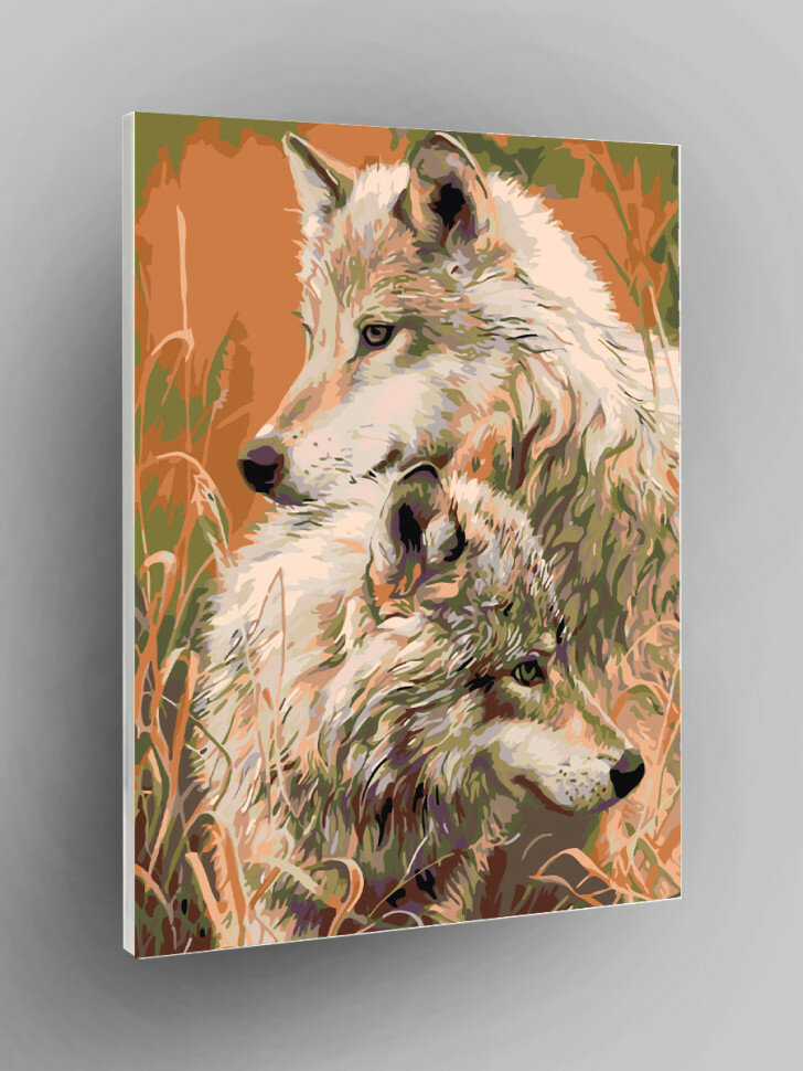 Картина по номерам "Серые волки"
