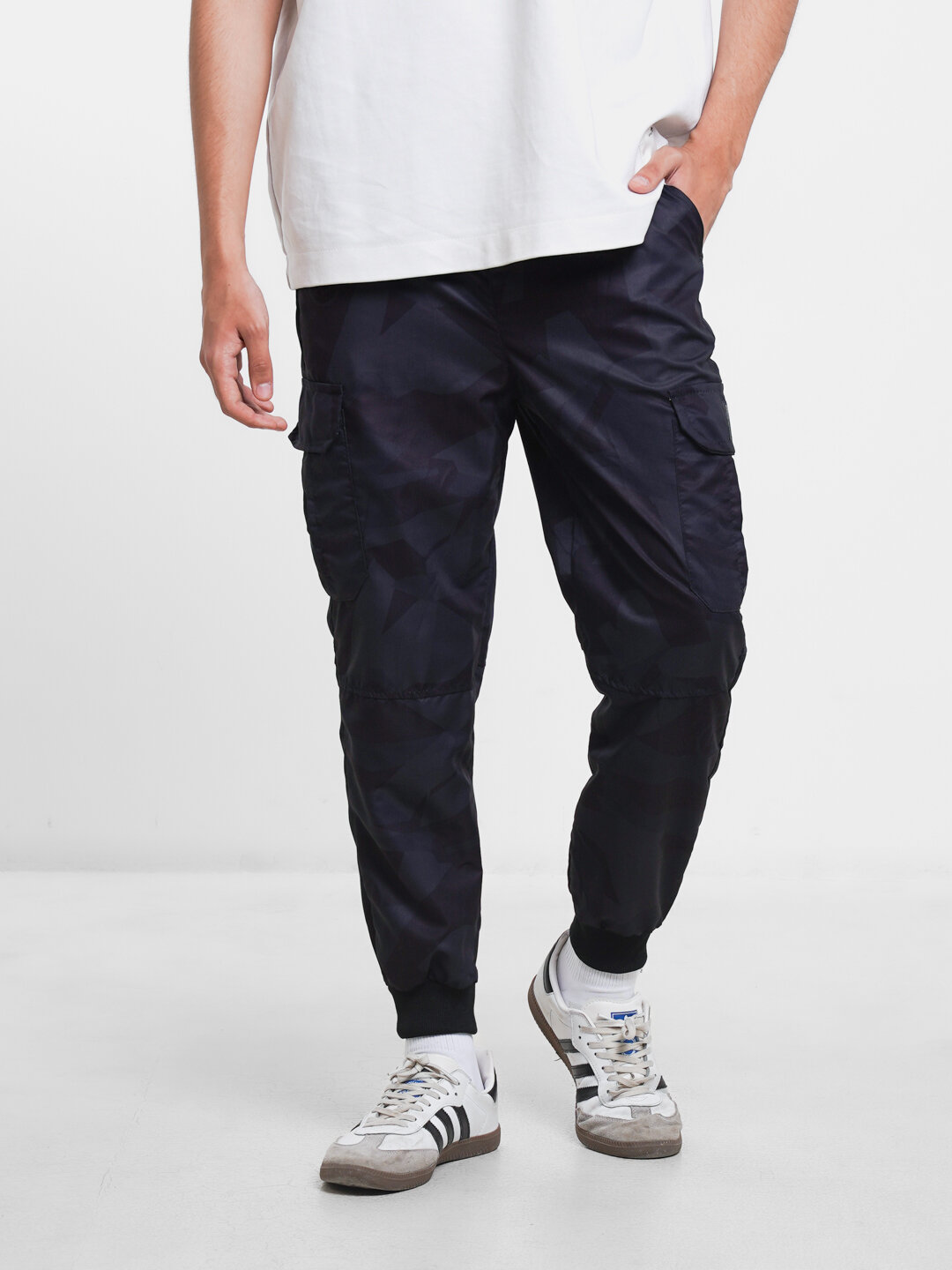 Брюки спортивные , размер L, синий — фото 1