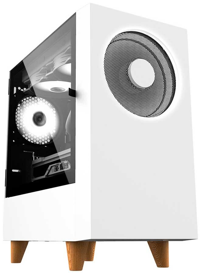 Компьютерный корпус Wizmax EM1 Woofer White