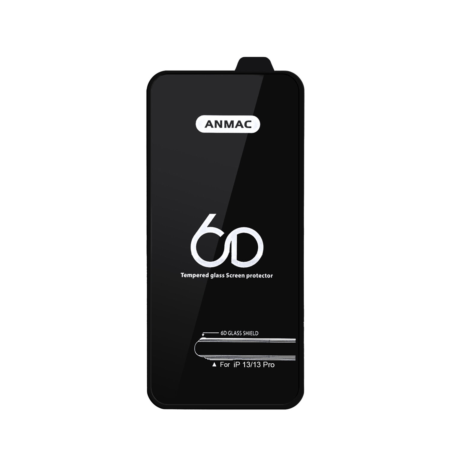 Защитное стекло Anmac для Apple iPhone 13/iPhone 13 Pro/iPhone 14 (Айфон 13/Айфон 13 Про/Айфон 14), 6D PREMIUM