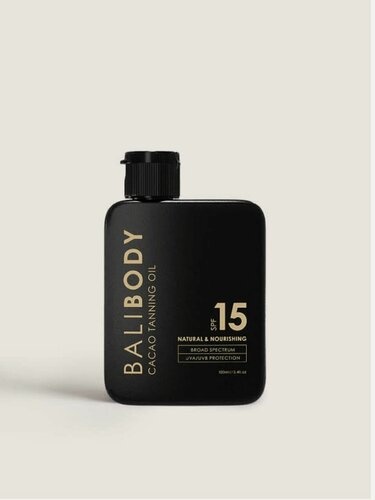 Изображение товара Масло для усиления загара с какао, BaliBody Cacao Tanning Oil SPF15 100 мл.