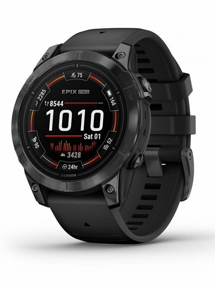 Garmin Epix 2 Pro 47мм, умные часы, черный (010-02803-01)