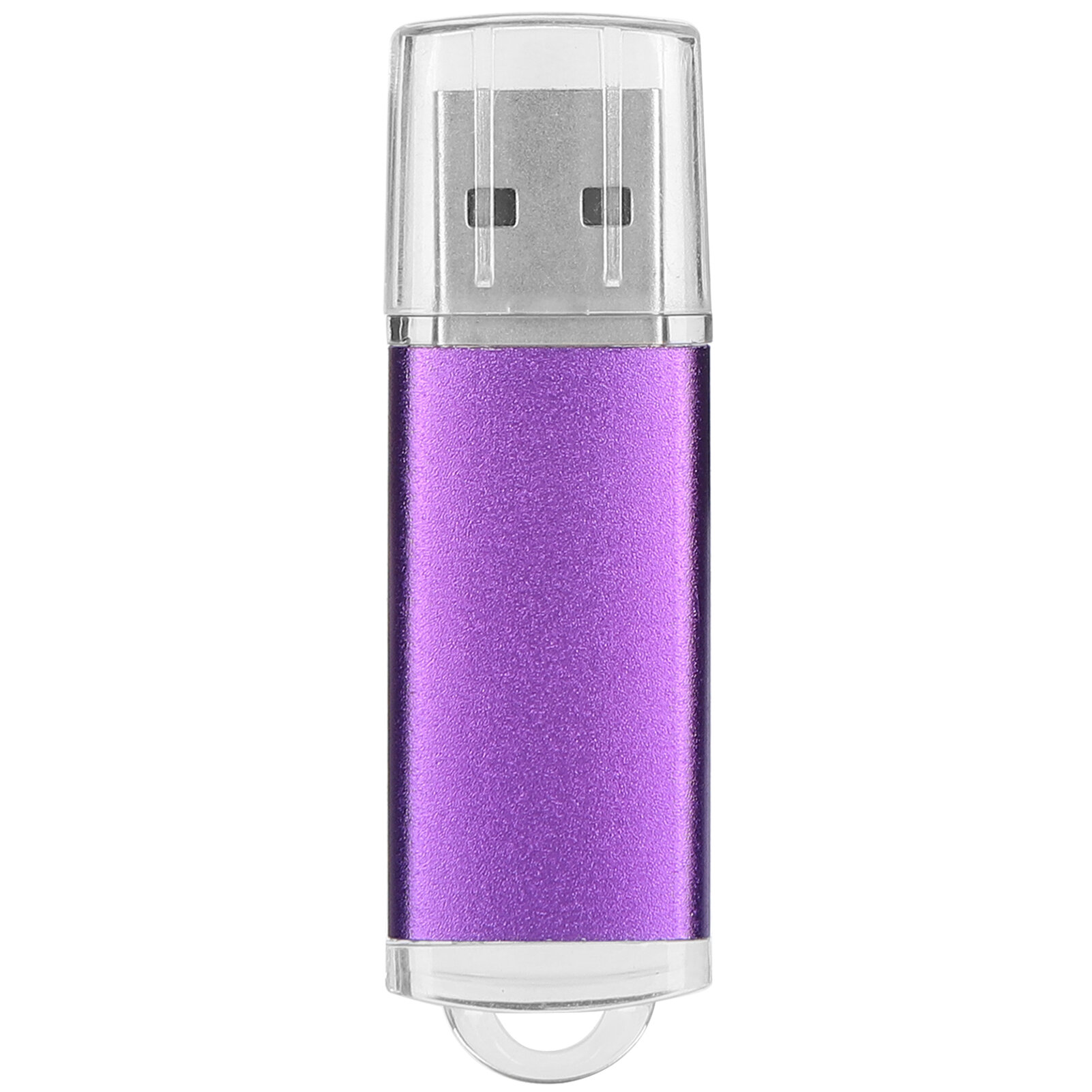 USB Flash Drive Transparent Cover Purple Portable Storage Memory Stick for PC Tablet1GB