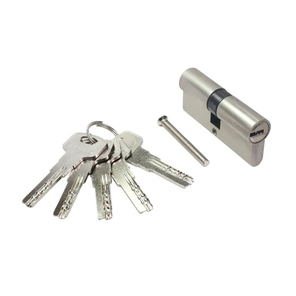Цилиндровый механизм Стандарт ZF 70-5К SN матовый никель ключ-ключ 5 ключей