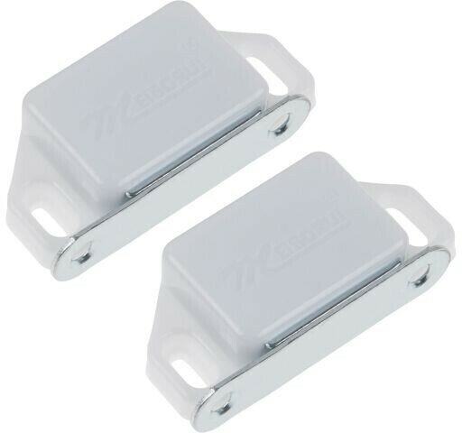 Защелка магнитная STARFIX длина 55 мм цвет белый (2 шт в пакете)
