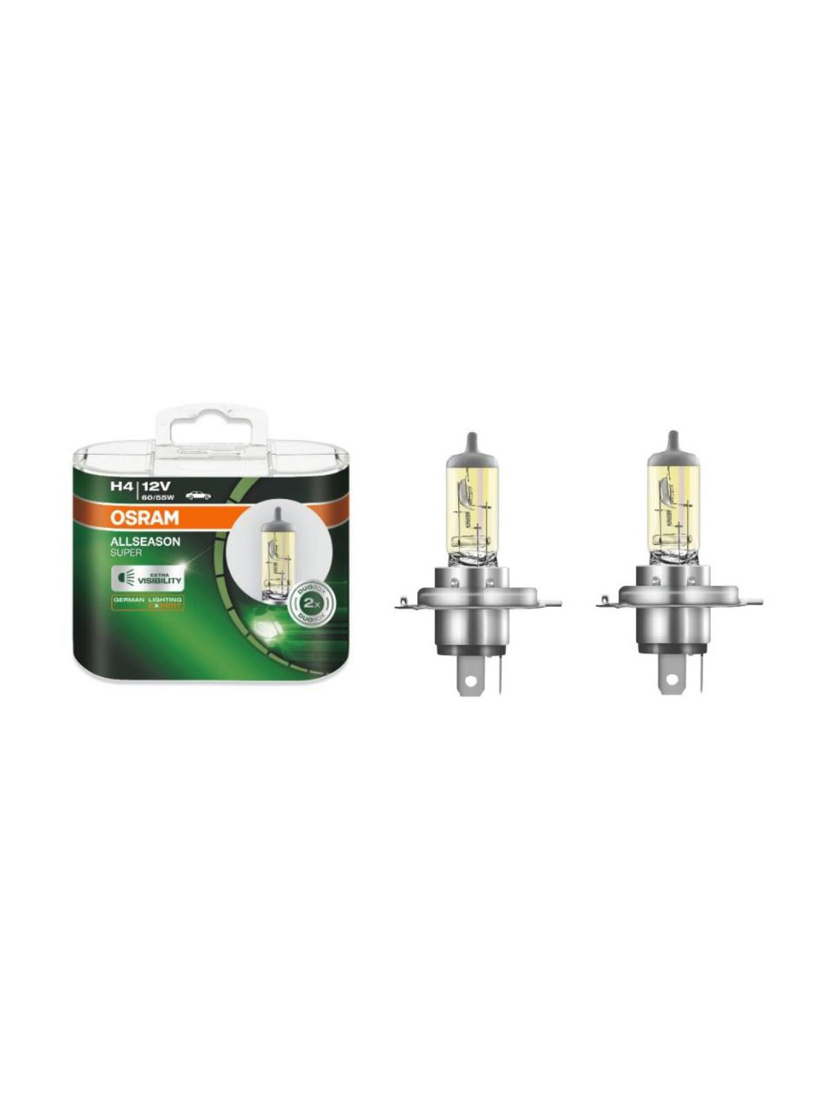 Лампа галогеновая головного света H4 12V 60/55W OSRAM 64193ALSHCB (2 штуки)