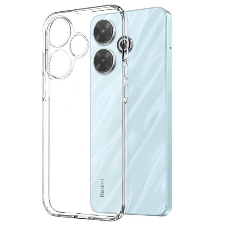 Чехол бесцветный/прозрачный силиконовый для модели телефона Redmi 13
