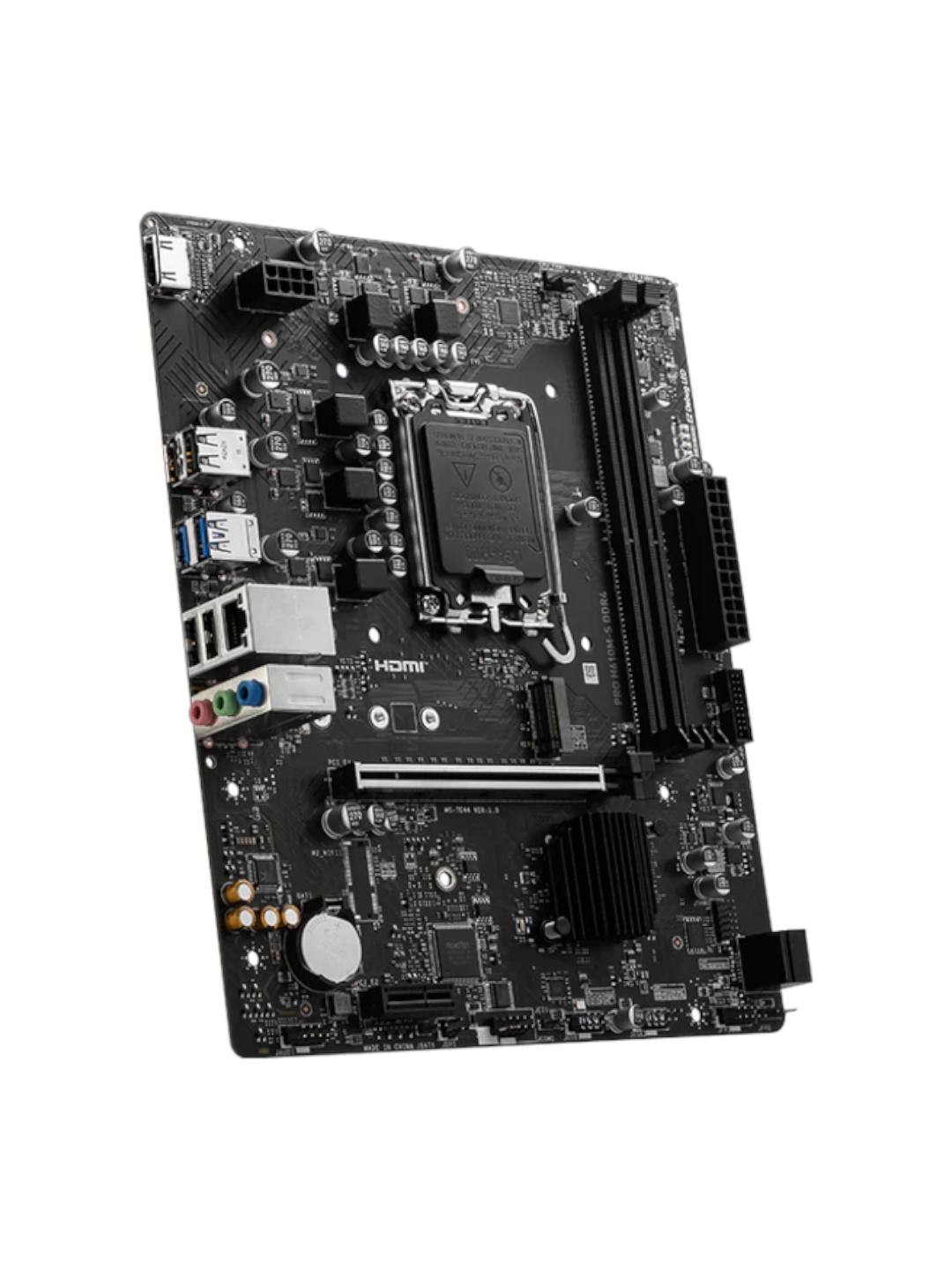 Материнская плата MSI PRO H610M-S DDR4 — чипсет Intel H610, Micro-ATX, DDR4, PCI-E 4.0 — фото 1