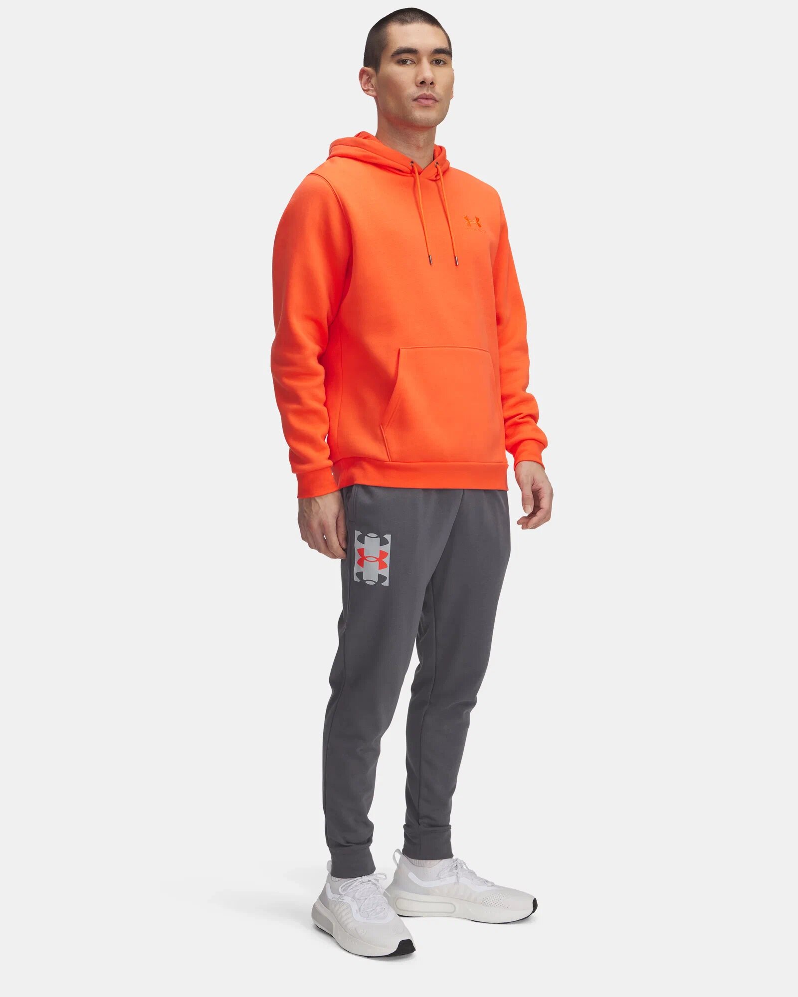 Брюки спортивные Under Armour Rival Terry Logo, размер XL, темно-серый — фото 1