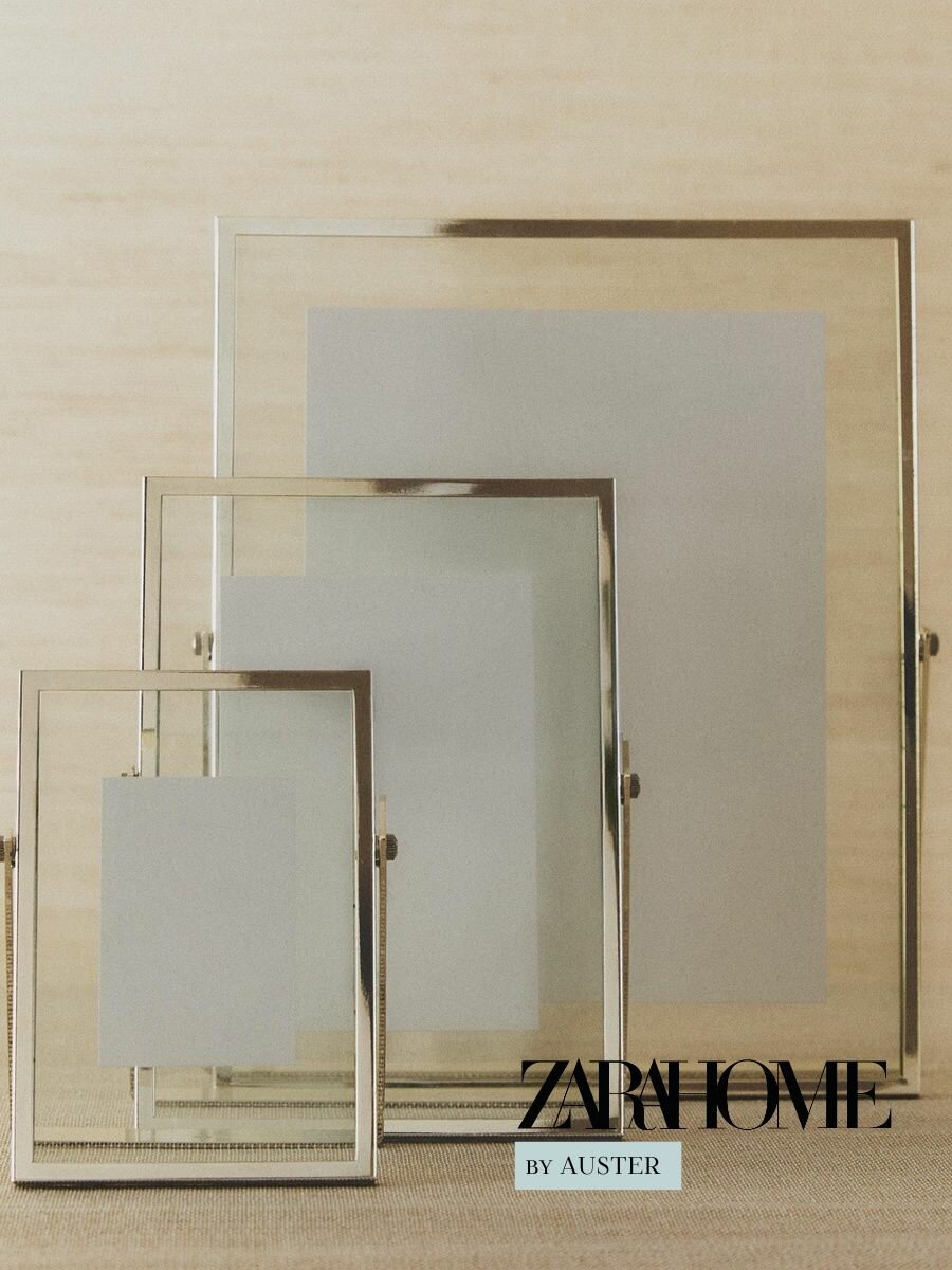 ZARA HOME Фоторамка "PHOTO FRAME WITH STANDROUNDED CORNERS", 1 фото-