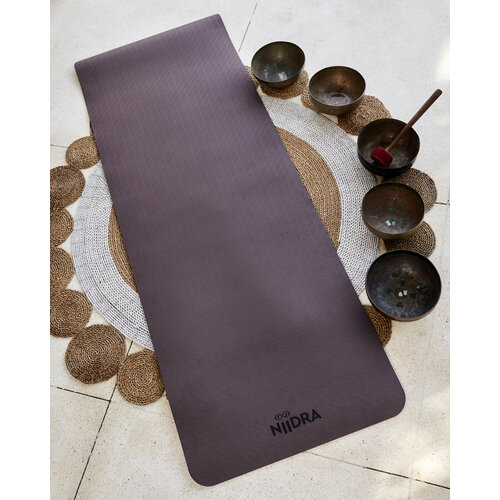 Коврик для йоги и фитнеса NiiDRA Basic, 6 мм коврик для йоги и фитнеса niidra basic зелено оливковый цвет 6 мм