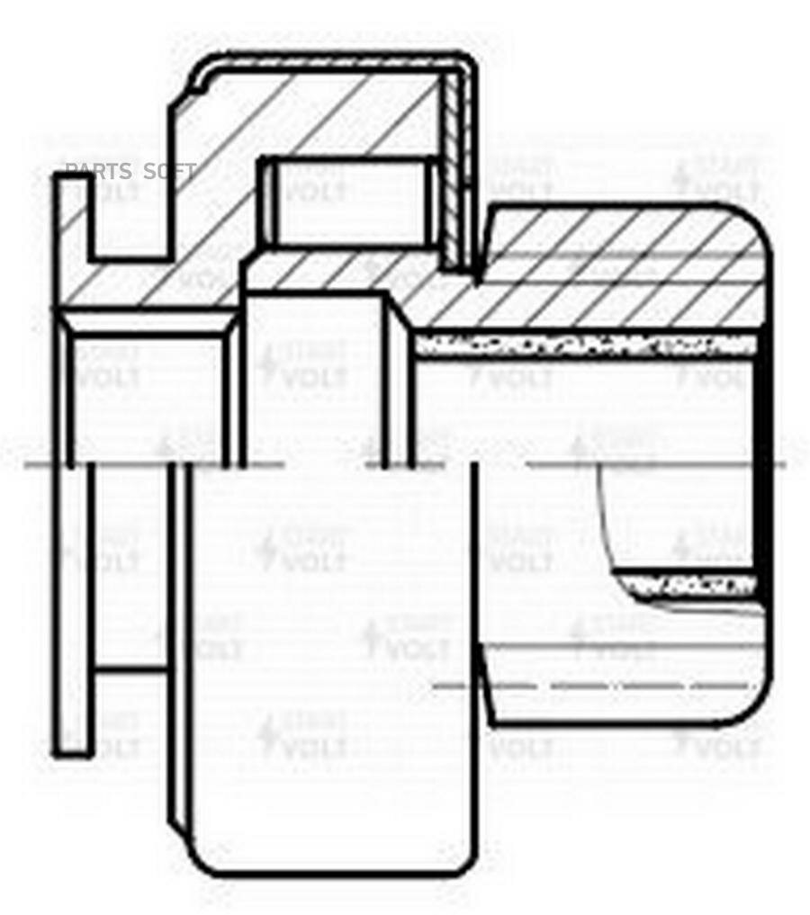 Привод Стартера (Бендикс) Startvolt Hyundai Solaris (10-)/Kia Rio (11-) 1.4I/1.6 STARTVOLT арт. VCS 0802