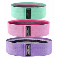 Фитнес-резинки - Ваш тренажерный зал в кармане! Тканевые фитнес-ленты не скручиваются и не соскальзывают в процессе  ...