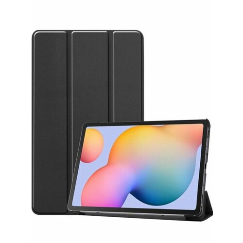 Brodef TriFold чехол книжка для Samsung Galaxy Tab S6 lite черный жидкий чехол с блестками wake up and be awesome на samsung galaxy s6 самсунг галакси с 6