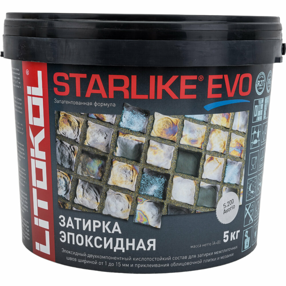 Затирка эпоксидная LITOKOL Starlike Evo S.200 цвет слоновая кость 5 кг - фото №11
