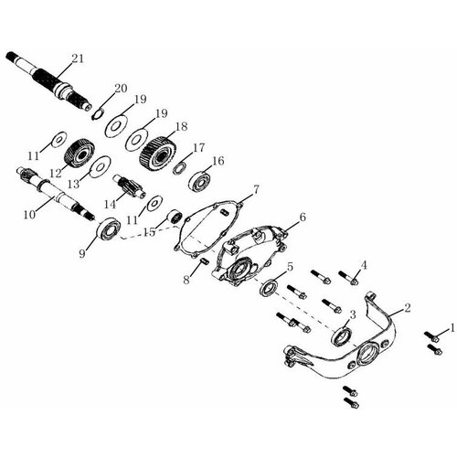 Вал промежуточный трансмиссии для ARIIC Chief 318