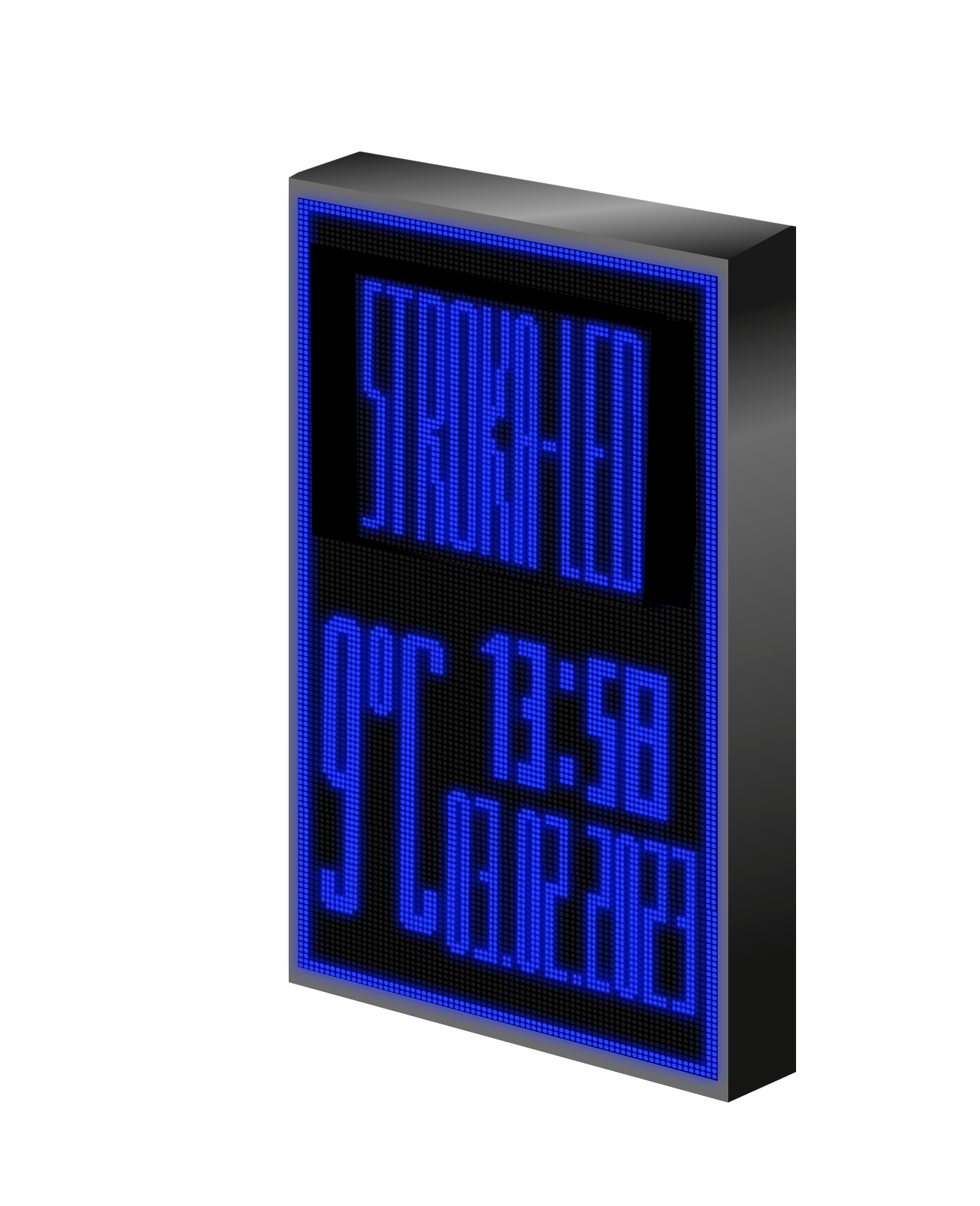 Бегущая строка/ Led /рекламная вывеска/ панель/37х69см — фото 1