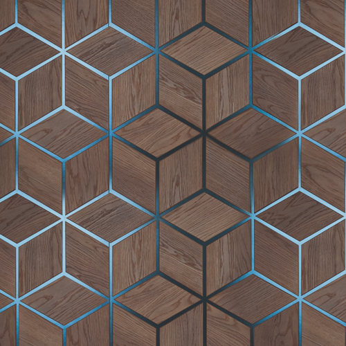 Изображение товара Самоклеящаяся антивандальная пленка для декора мебели и кухонных фартуков. "Деревянная панель с рисунком". 60х155 см.