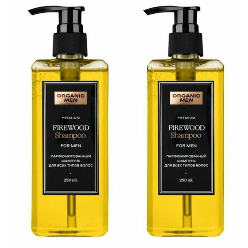 Organic Men Шампунь для всех типов волос парфюмированный Firewood 250 мл 2 шт 865₽