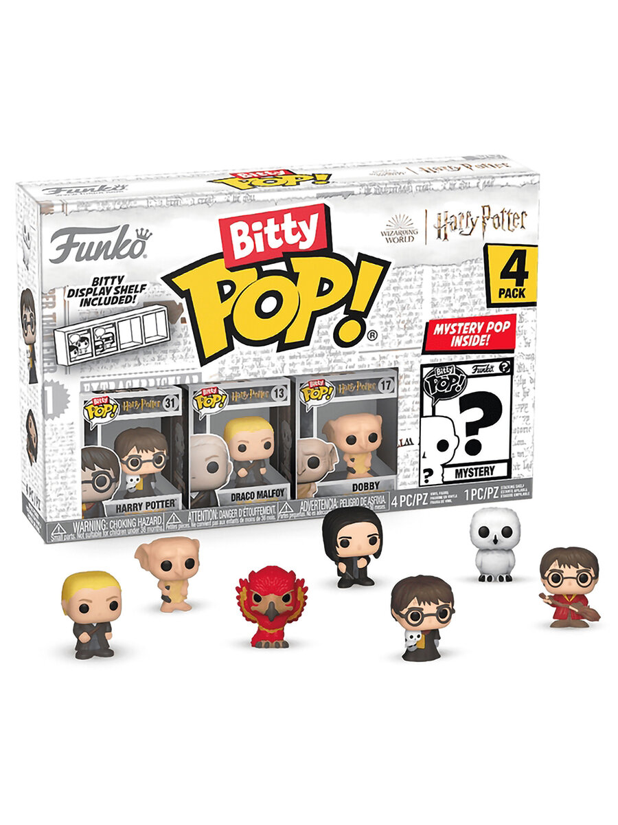 Фигурка Funko Bitty POP! Harry Potter/Гарри Поттер S1 Harry+Draco+Dobby+Mystery (1 of 4) 4PK 71315