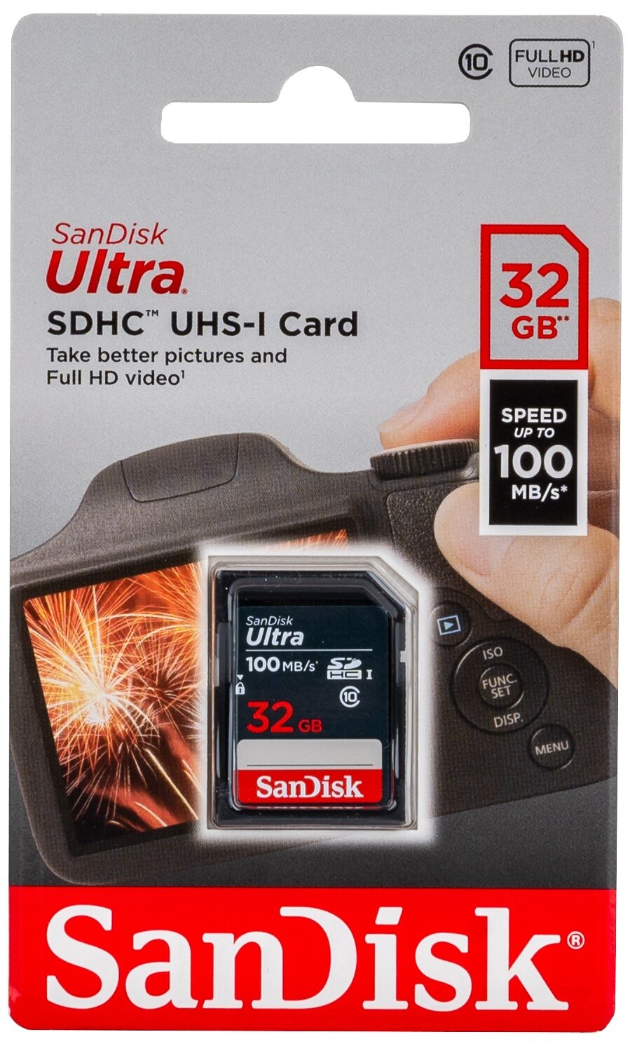 Карта памяти SDHC UHS-I SANDISK Ultra 128 ГБ, 100 МБ/с, Class 10, , 1 шт. - фото №20