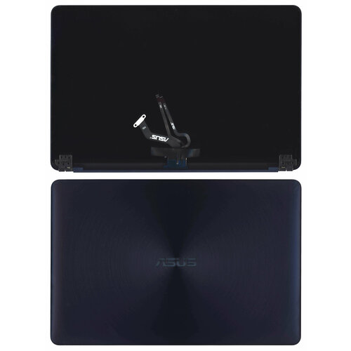 Крышка для Asus Zenbook UX550VD FHD с тачскрином синяя крышка в сборе с матрицей для asus zenbook ux550vd синяя 1920x1080 full hd глянцевая