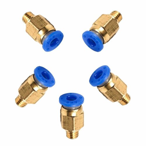 Фитинг 3DiY PC4-M6 для тефлоновой трубки 4 мм для 3D принтера х 5 шт