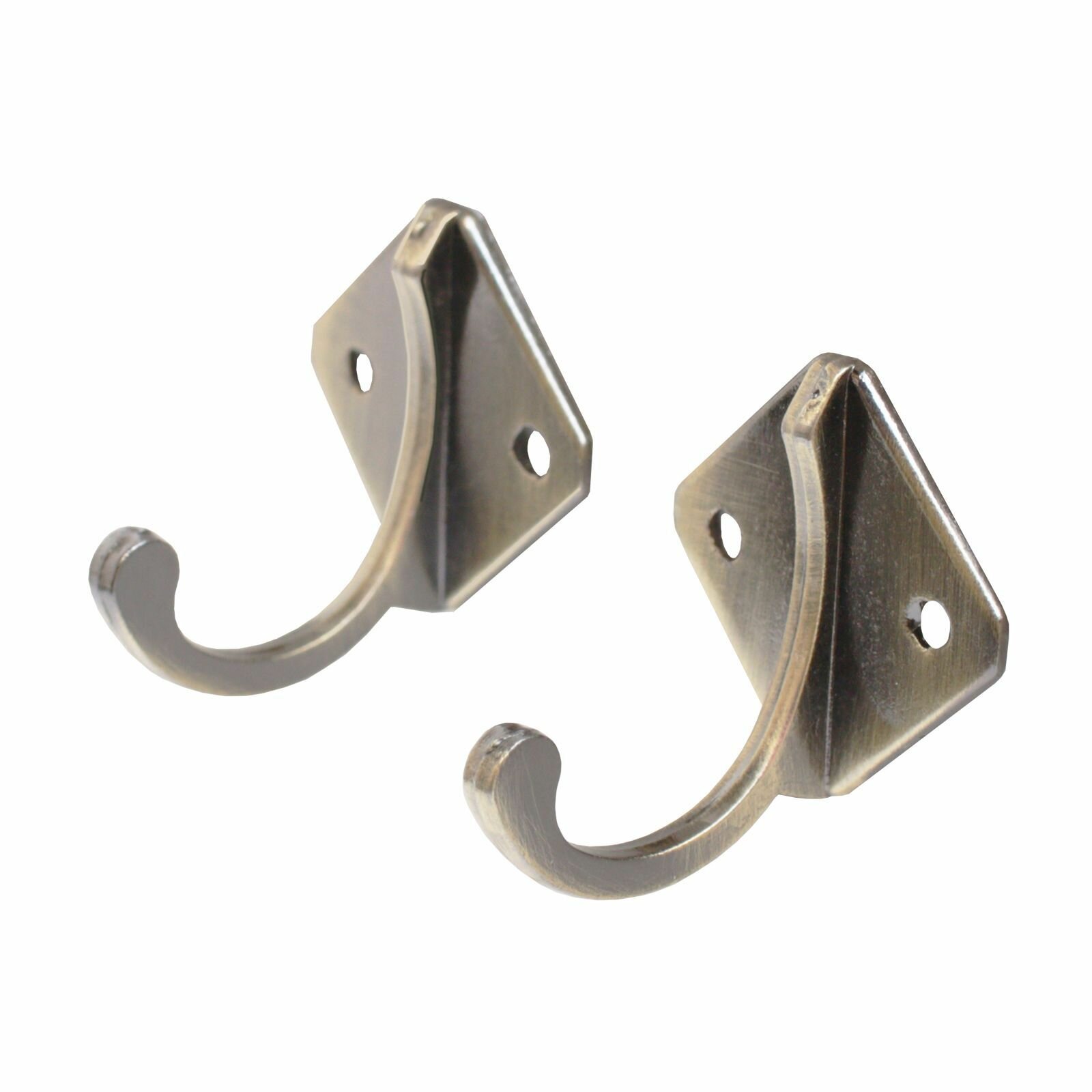 фото Крючок-вешалка для одежду на стену Стандарт 1011 BL матовый черный 2штуки