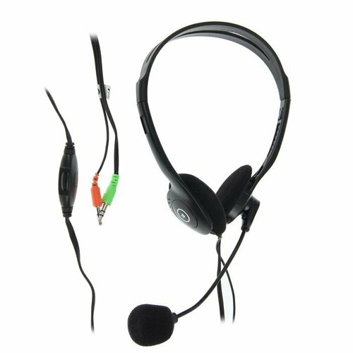 Наушники Defender Aura 102 компьютерные микрофон 85 дБ 32 Ом 35 мм 18 м чёрные комплект из 3 шт 280300₽