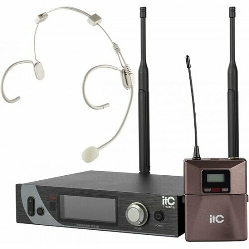 Радиосистема T-530C ITC UHF одноканальная радиосистема с одним головным микрофоном LCD дисплей True Diversity 4899000₽