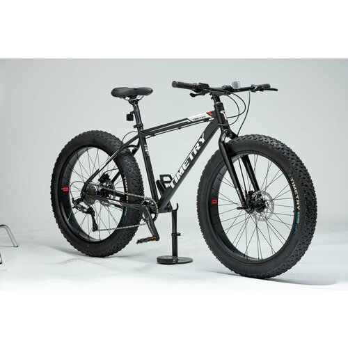 Велосипед фэтбайк Time Try ТT2199s 26 Гидравлические тормоза Алюминиевая рама 19 Взрослый Подростковый Унисекс черный 2850000₽