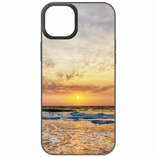 Чехол-накладка Krutoff Soft Case Индия, Пляжи Гоа для iPhone 15 Plus черный чехол накладка krutoff soft case индия пляжи гоа для iphone 13 pro max черный