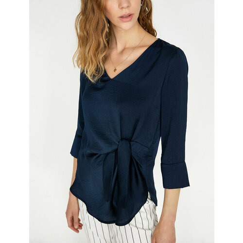 Блуза KOTON, размер 38, синий