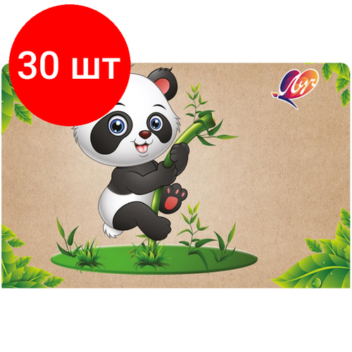 Комплект 30 штук, Коврик А4 для творчества Луч Zoo, 31С 1953-08