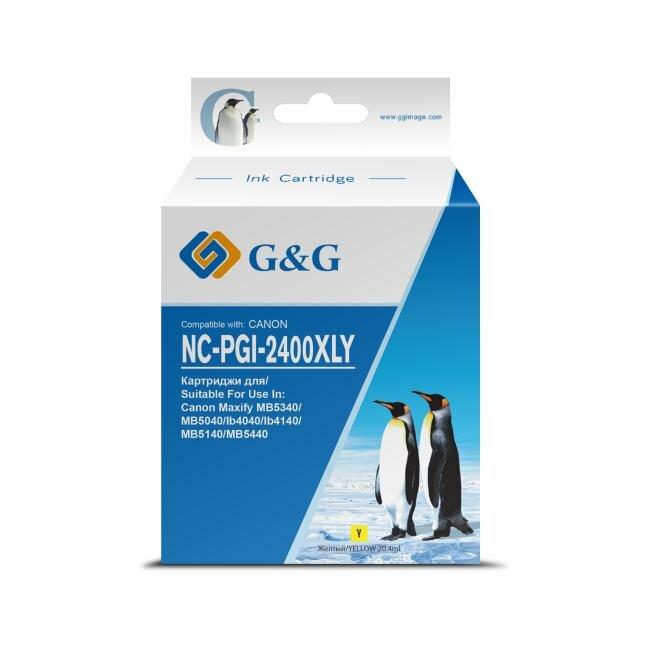 Картридж струйный G&G PGI-2400XL Y желтый (20.4мл) для Canon MAXIFY iB4040/ МВ5040/ М - фото №7