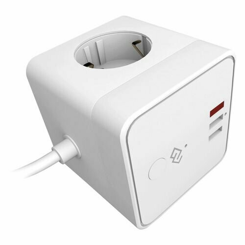 Умная розетка Digma DiPlug Cube 1 EU Wi-Fi белый dpc13s 1625₽