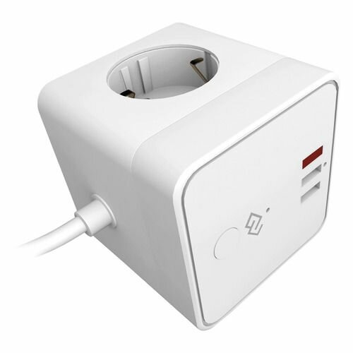 Умная розетка Digma DiPlug Cube 1 EU Wi-Fi белый [dpc13s]