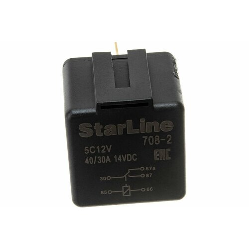 StarLine Реле 5-контактное SL 5C12V, с держателем 12В, 150мА 1012661