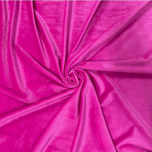 Плюш для производства игрушек и одежды, плотность 190 гр/м, высота ворса 8 мм, размер 150х100 (см), цвет малина