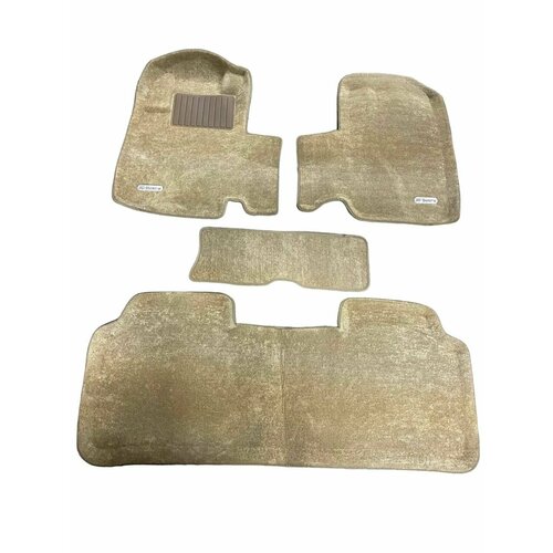 Коврики в машину для Honda Хонда CR-V II 2001-2006 г - Liner 3D Lux бежевый Sotra 4100₽