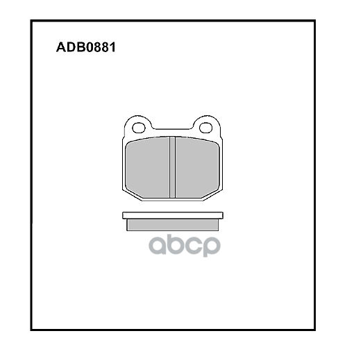 Колодки Тормозные Дисковые | Перед | ALLIED NIPPON арт. ADB0881