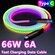 Светящийся RGB-кабель 66 Вт 6A для передачи данных, супер быстрая...