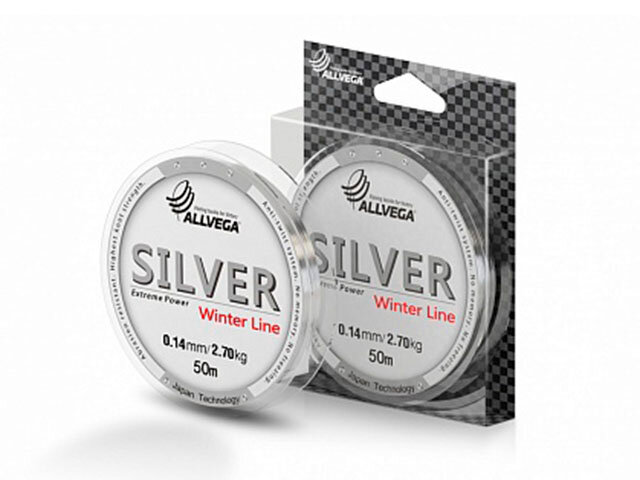 Allvega Леска монофильная ALLVEGA SILVER (0051530 (50 м 0,18мм) )