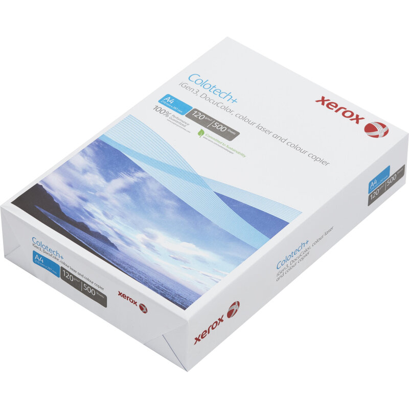 Бумага для цв. лазер. печ. Xerox Colotech + ( A4, 120 г/кв. м, 500) 1850384 003R94651