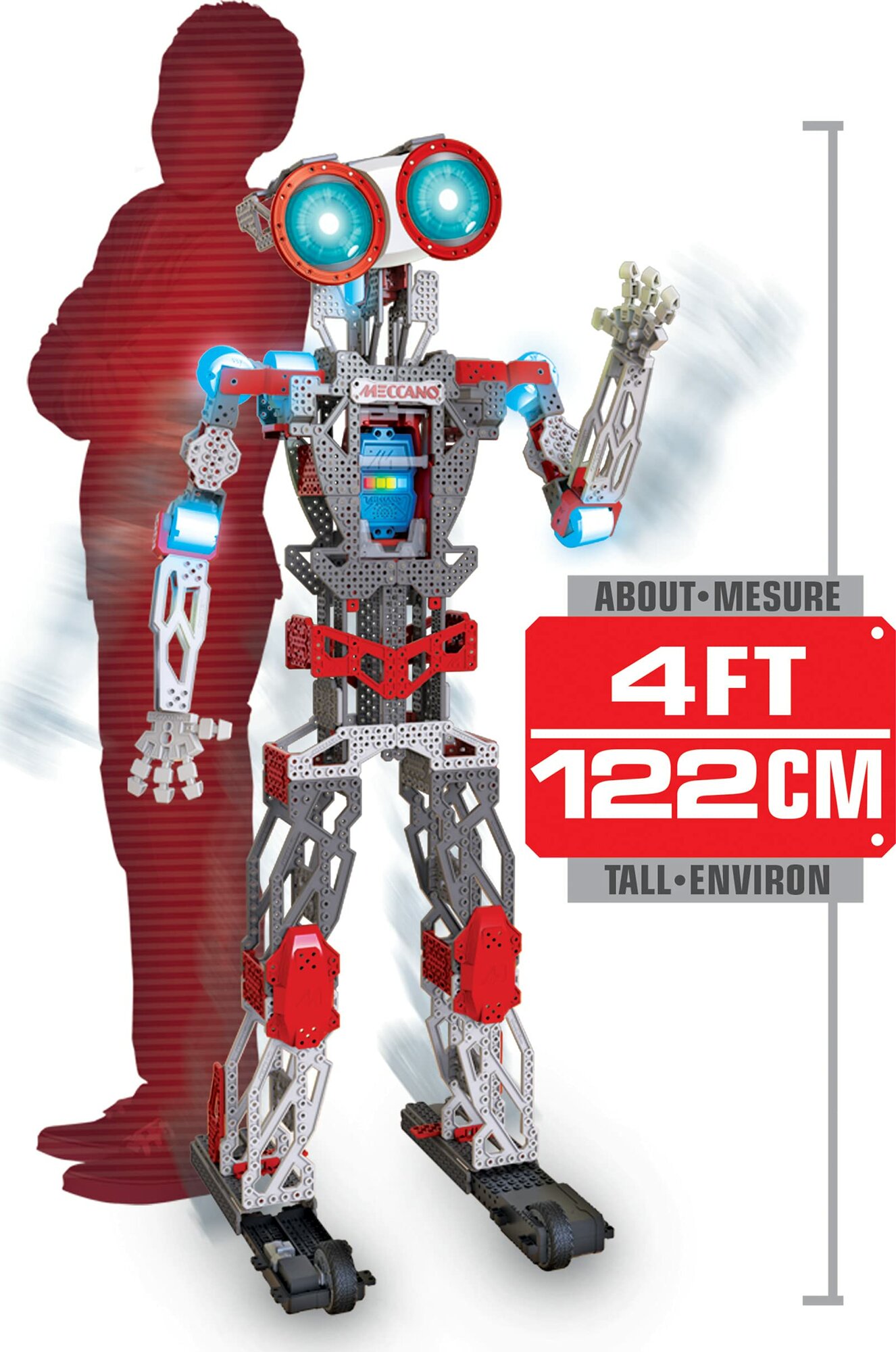 Гигантский программируемый конструктор робот Meccanoid XL 2.0 от Meccano (122 см. ), для взрослых и детей