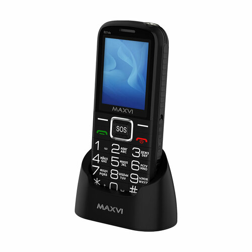 Телефон MAXVI B21DS, 2 micro SIM, синий