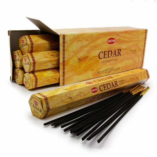 hem incense sticks veer hanuman благовония шри хануман хем уп 20 палочек Hem Incense Sticks CEDAR (Благовония кедр, Хем), уп. 20 палочек.