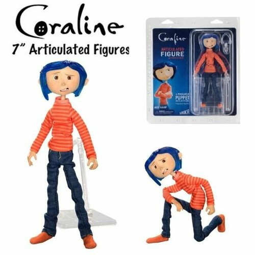 Фигурка Коралина в стране кошмаров в полосатом свитере Coraline in Striped Shirt and Jeans hemp shirt striped plaid shirt 88 7% cotton