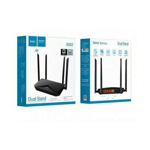 Wi-Fi роутер Hoco DQ02 Explorer черный