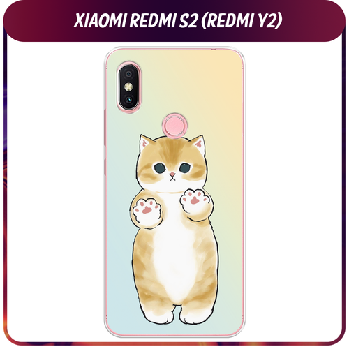 Силиконовый чехол на Xiaomi Redmi S2 (Redmi Y2) / Сяоми Редми S2 Лапки котика силиконовый чехол на xiaomi redmi s2 redmi y2 сяоми редми s2 нарисованный пруд